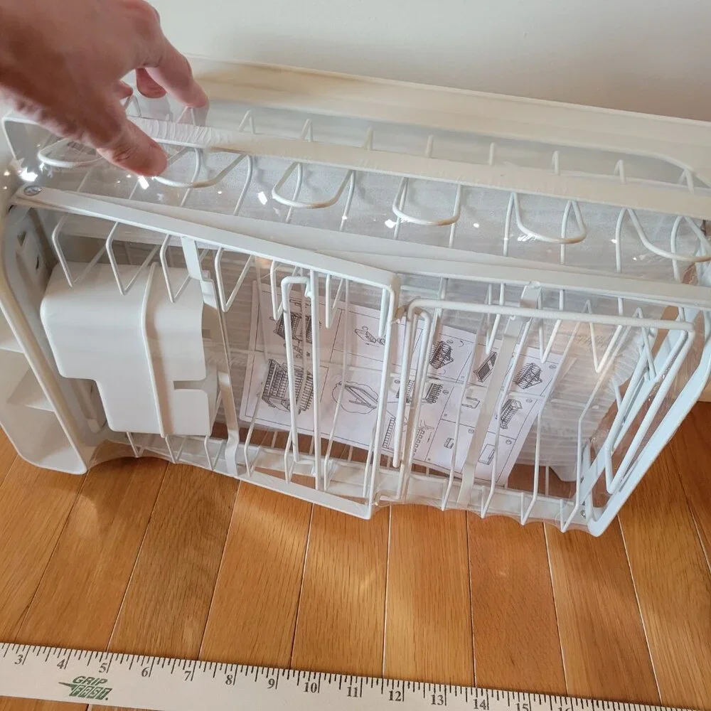 Dish drainer drying rack with drip tray - Picture 4 of 5